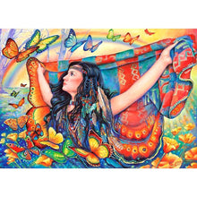 Load image into Gallery viewer, Butterflies and Beauty - Full Drill Diamond Painting
