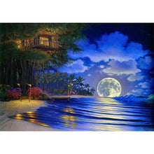 Load image into Gallery viewer, Bright Moon at Sea - Full Drill Diamond Painting
