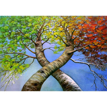 Load image into Gallery viewer, Twin Trees - Full Drill Diamond Painting
