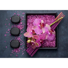 Load image into Gallery viewer, Purple Flower - Full Drill Diamond Painting
