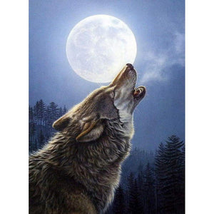 Howling Wolf - Full Drill Diamond Painting