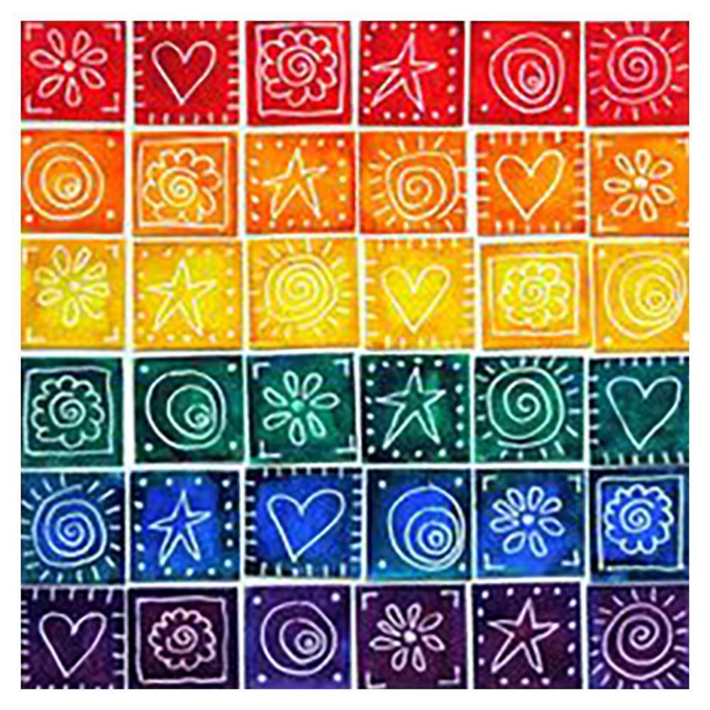 Color Geometric - Full Drill Diamond Painting