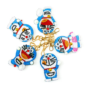 5pcs Cartoon DIY Keychain