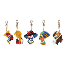 Load image into Gallery viewer, 5pcs Woman DIY Keychain
