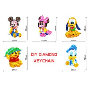 5pcs Disney DIY Keychain