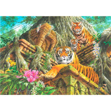 Load image into Gallery viewer, Flower Tigers - Full Drill Diamond Painting
