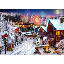 Load image into Gallery viewer, Winter Fireworks - Full Drill Diamond Painting
