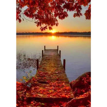 Load image into Gallery viewer, Fallen Leaves Plank Road   - Full Drill Diamond Painting
