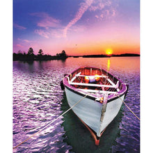 Load image into Gallery viewer, Sunset Ship - Full Drill Diamond Painting
