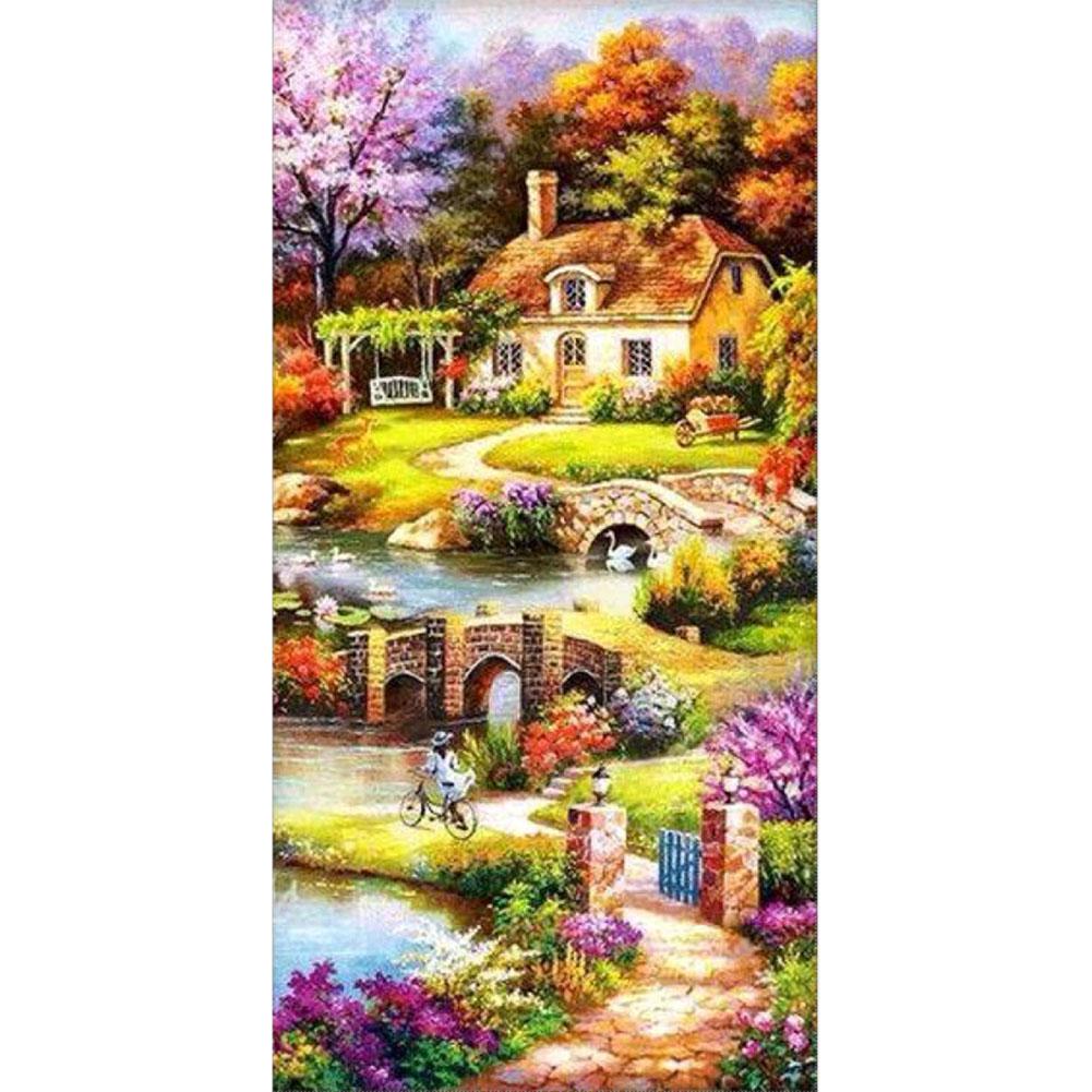 Village - Full Drill Diamond Painting - 85x45cm