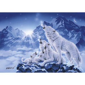 Wolves Howling - Full Drill Diamond Painting