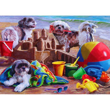 Load image into Gallery viewer, Beach Dogs - Full Drill Diamond Painting
