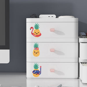 10pcs-Pineapple-Diamond Painting Free Stickers