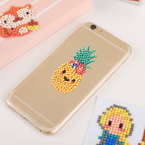 10pcs-Pineapple-Diamond Painting Free Stickers