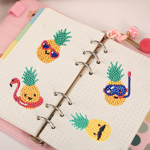 10pcs-Pineapple-Diamond Painting Free Stickers
