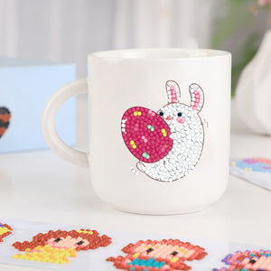 8pcs-Rabbit-Diamond Painting Free Stickers
