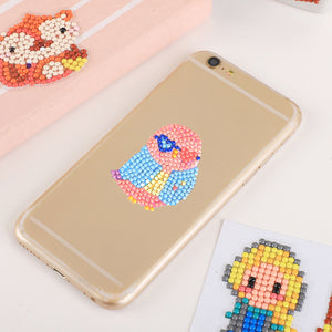 8pcs-Owl-Diamond Painting Free Stickers