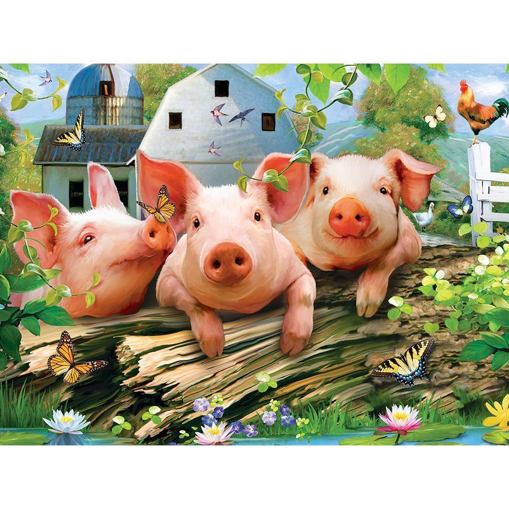 Pig - Full Drill Diamond Painting
