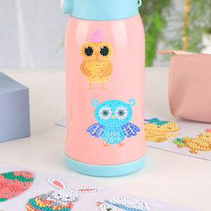 8pcs-Owl-Diamond Painting Free Stickers