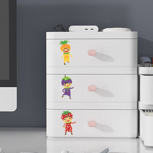 8pcs-Fruit Kid-Diamond Painting Free Stickers