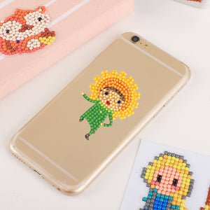 8pcs-Fruit Kid-Diamond Painting Free Stickers