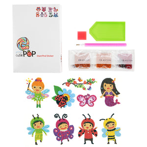 8pcs-Animal Kids-Diamond Painting Free Stickers