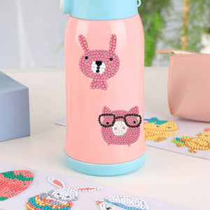 9pcs-Animal-Diamond Painting Free Stickers