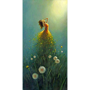 Fairy Girl - Full Drill Diamond Painting - 45x85cm