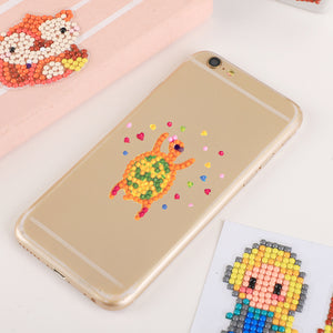 8pcs-Animal-Diamond Painting Free Stickers