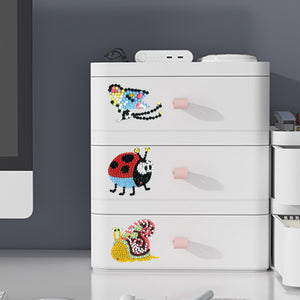 8pcs-Animal-Diamond Painting Free Stickers