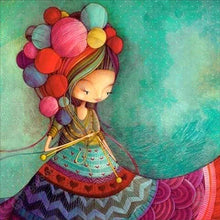 Load image into Gallery viewer, Cartoon Girl - Full Drill Diamond Painting - 50x50cm
