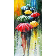 Load image into Gallery viewer, Umbrella People - Full Drill Diamond Painting - 45x85cm
