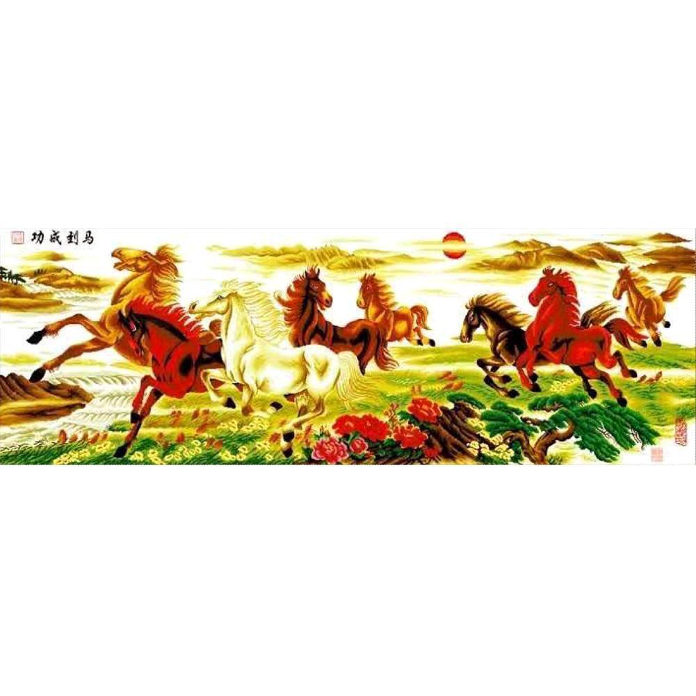 Horses - Full Drill Diamond Painting - 80x30cm