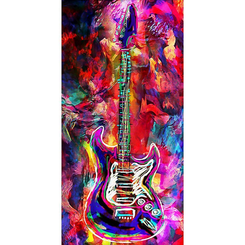 Guitar - Full Drill Diamond Painting - 45x85cm
