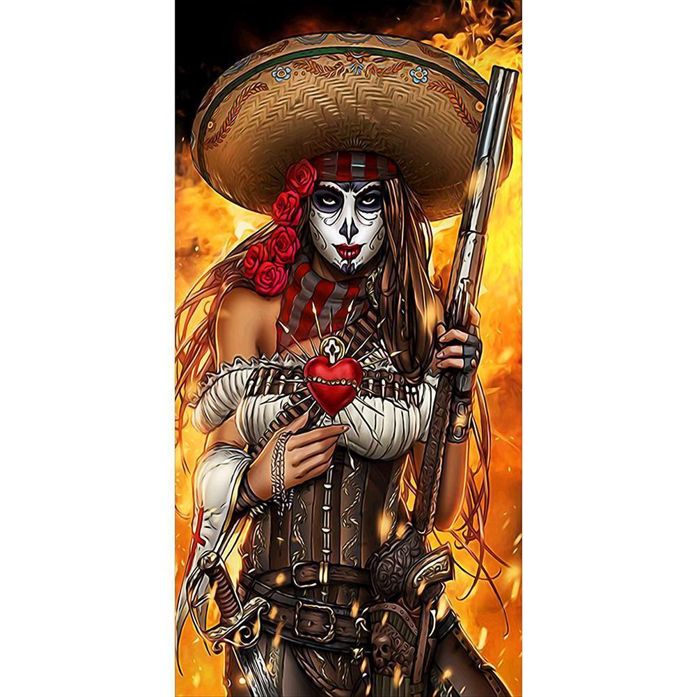 Pirate Portrait - Full Drill Diamond Painting - 45x85cm