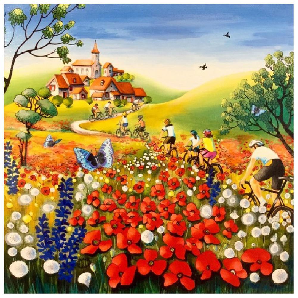 Butterfly Flower Sea - Full Drill Diamond Painting