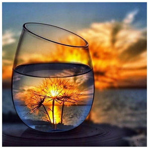Cup Shot Dandelion - Full Drill Diamond Painting