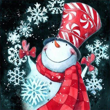 Load image into Gallery viewer, Christmas Snowman - Full Drill Diamond Painting
