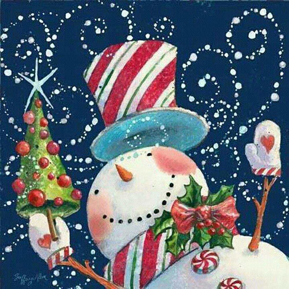 Christmas Snowman - Full Drill Diamond Painting