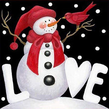 Load image into Gallery viewer, Christmas Snowman - Full Drill Diamond Painting

