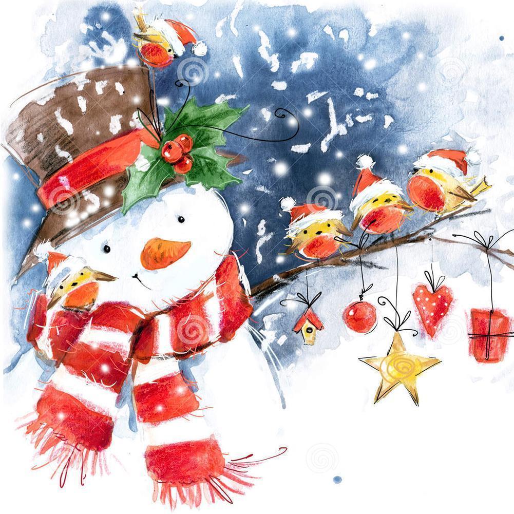 Christmas Snowman - Full Drill Diamond Painting