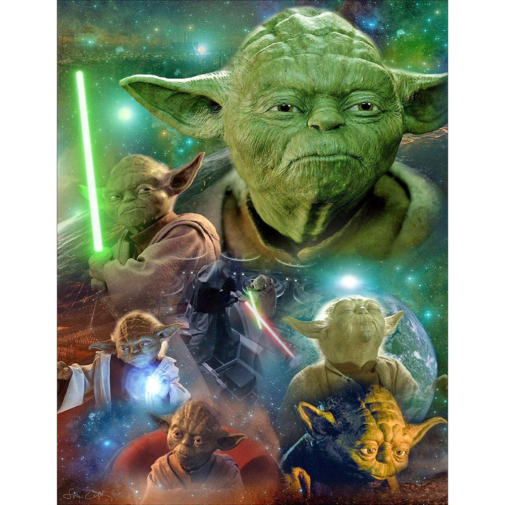 Movie Role Yoda - Full Drill Diamond Painting - 40x50cm
