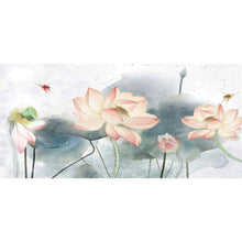 Load image into Gallery viewer, Lotus - Full Drill Diamond Painting - 100x50cm
