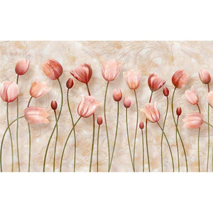 Flowers - Full Drill Diamond Painting - 100x50cm
