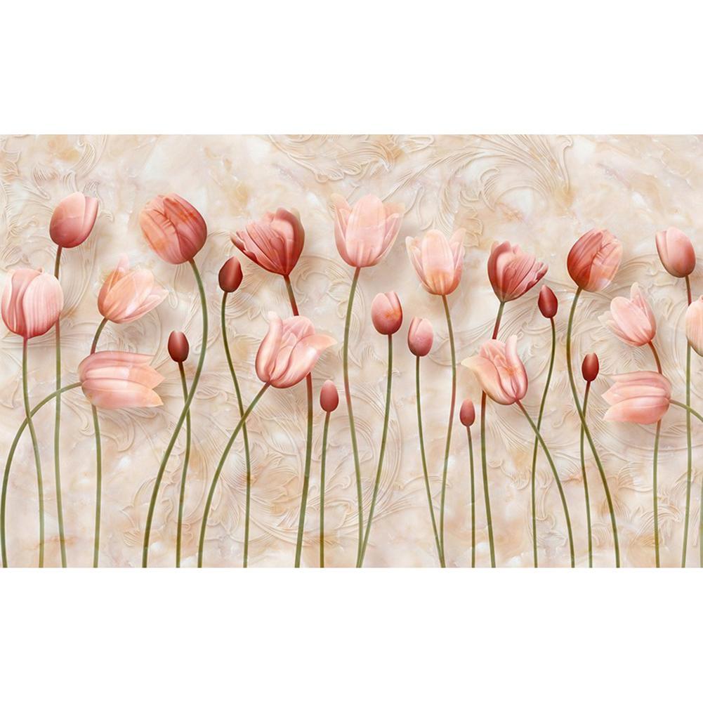 Flowers - Full Drill Diamond Painting - 100x50cm