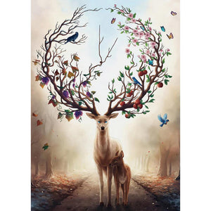 Elk - Full Drill Diamond Painting - 45x85cm