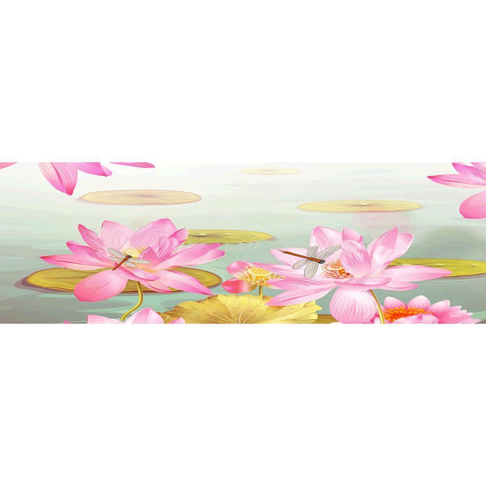 Lotus Flower - Full Drill Diamond Painting - 80x30cm