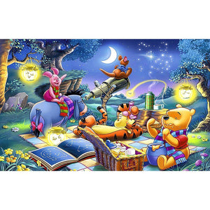 Cartoon Bear - Full Drill Diamond Painting - 60x40cm