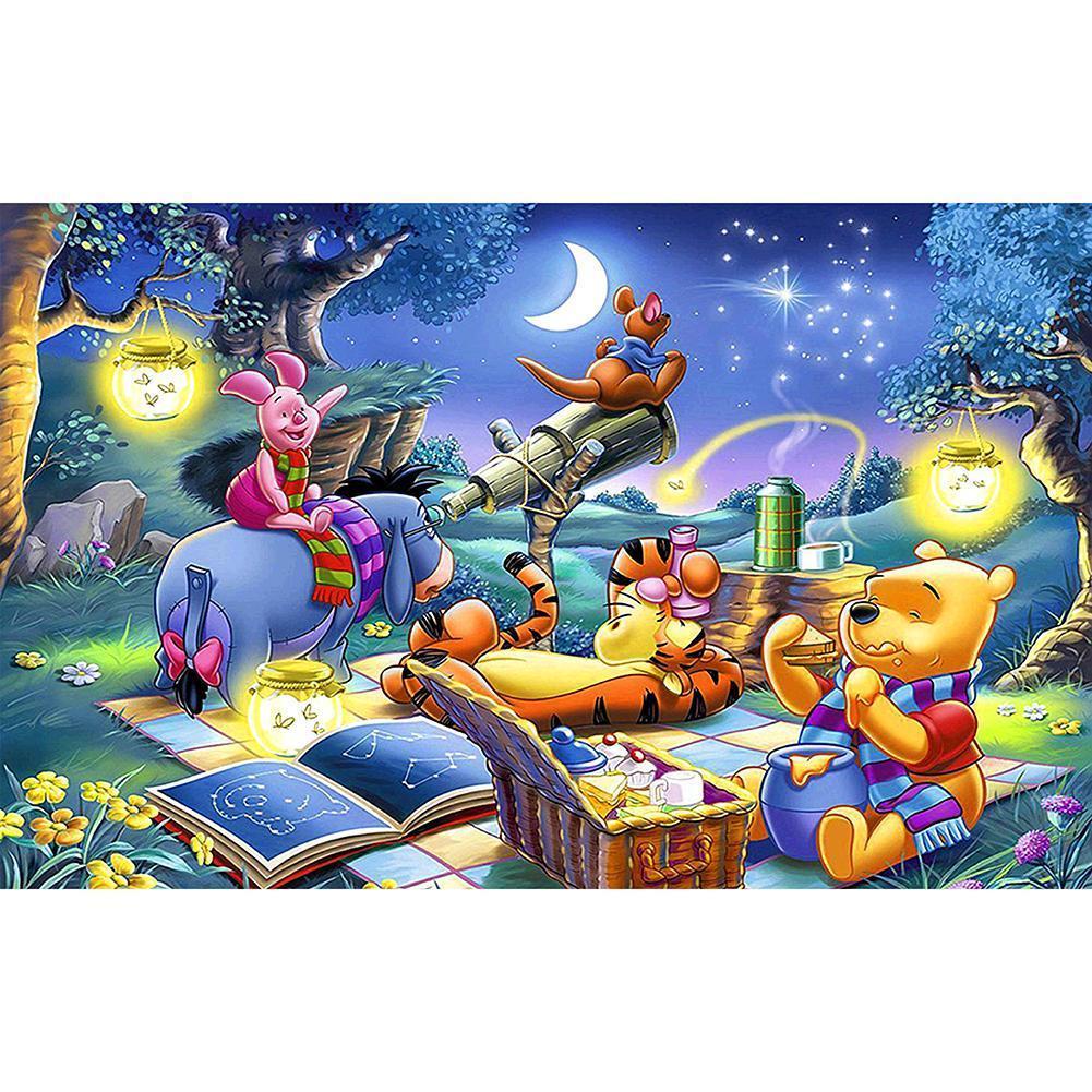 Cartoon Bear - Full Drill Diamond Painting - 60x40cm