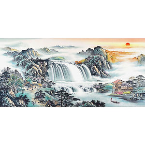 Sunrise View - Full Drill Diamond Painting - 100x50cm
